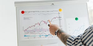 a report paper on white board
