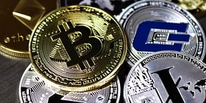 various cryptocurrency on table