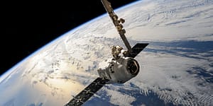 white outer space satellite